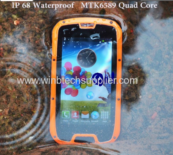 original MTK6589 Quad Core Unlocked Android 4.2 rugged cellphone IP68 Military army S09 Waterproof phone Dustproof x5 m6