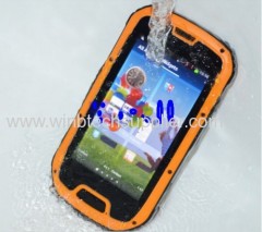4.3 inch IP68 mobile phone MTK6589 quad Core Rugged phone New s09 X5 with 2G/3G GPS