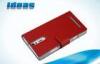 Red Book Flip Wallet Cell Phone Case , Sony S LT26i Leather Case