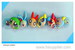 customized cartoon soft PVC wristband