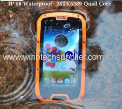 IP68 rugged Android phone MTK6589 Quad core with water proof phone