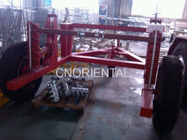 cable reel drum trailers for convenience transportation of underground electric cable