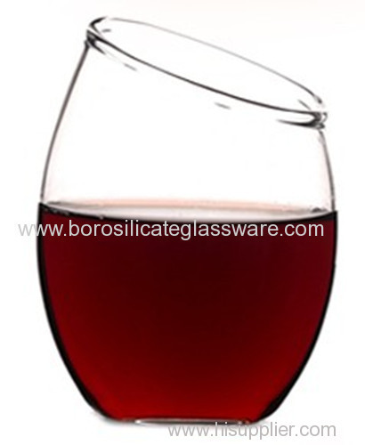 Innovative Design Mouth Blown Red Wine Glass