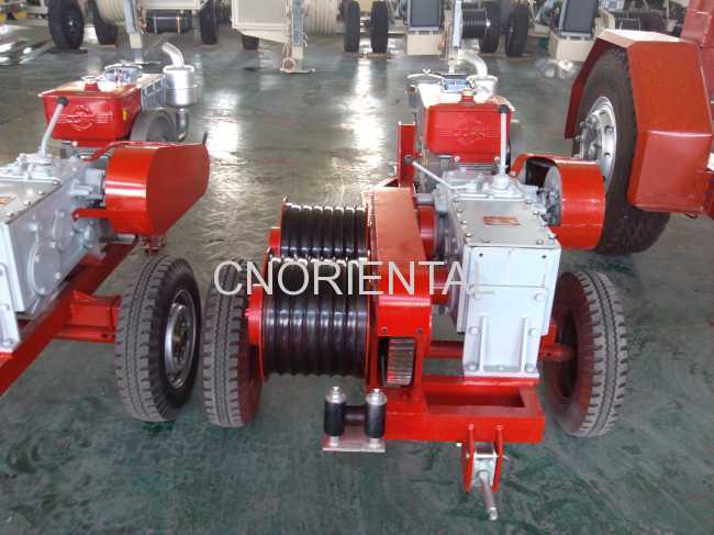 Five tons Dual-bullwheel powered motorised winch