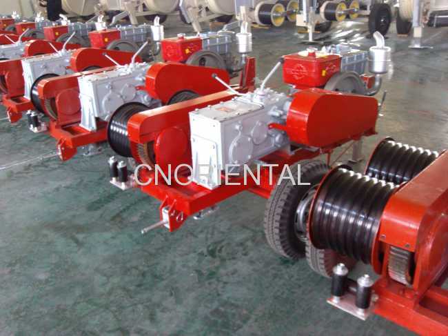 Five tons Dual-bullwheel powered motorised winch