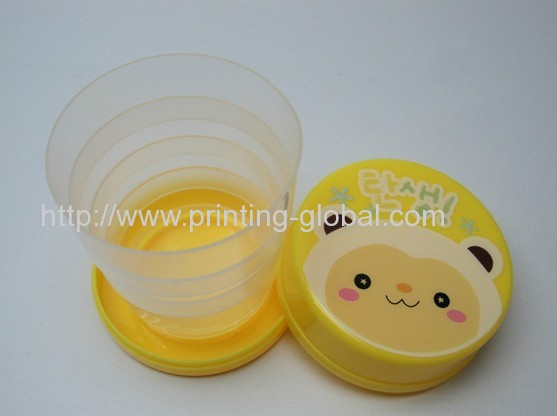 Hot stamping foil for mini telescopic convenient cup