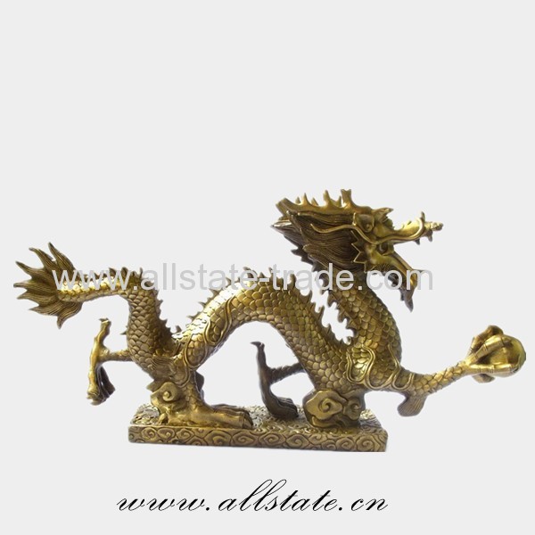ChineseDragonBronze Casting Sculpture
