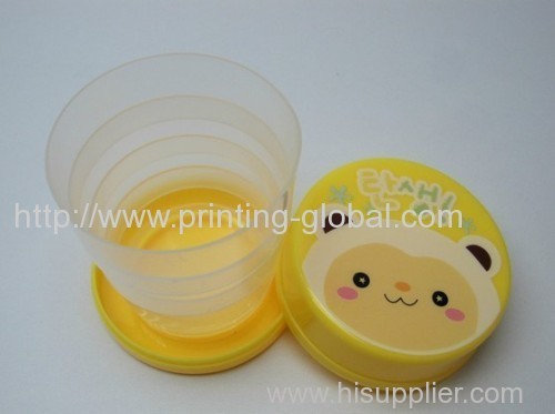 Hot stamping foil for mini telescopic convenient cup
