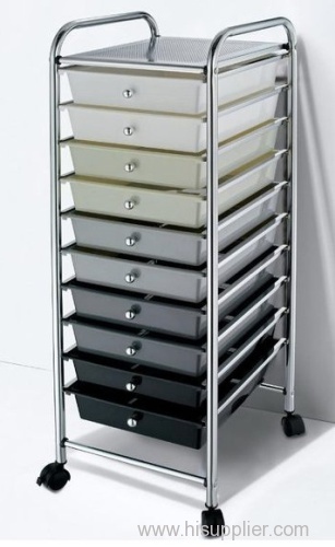 Mobile drawer organizer cart