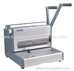 Manual double wire binding machine