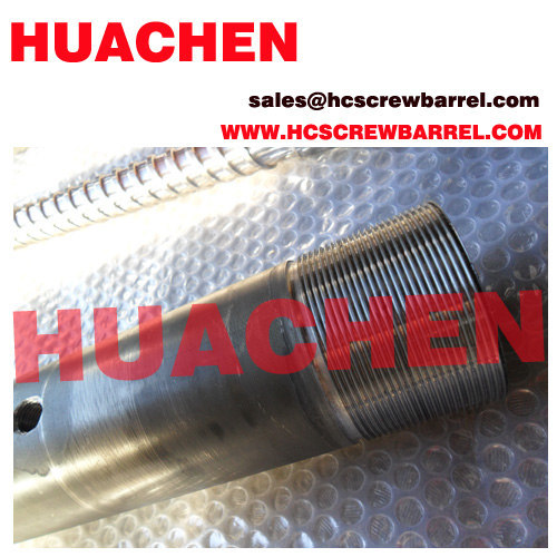 Bimetallic PVC screw barrel