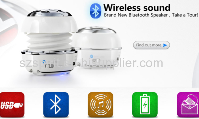 Mini portable bluetooth wireless speaker for iphone ipad,fit for gift and promotion