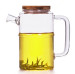 Creative Bamboo Type Borosilicate Glass Teapot For Rooibos Teas