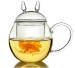 Cat Type Heat Resistant Glass Tea Cups For Herbal Teas