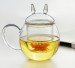 Cat Type Heat Resistant Glass Tea Cups For Herbal Teas