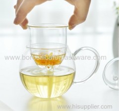 Cat Type Hand Blown Herbal Teas Glass Tea Cup