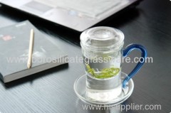 Creative Highly Transparent Pyrex Glass White Teas Tea Cup