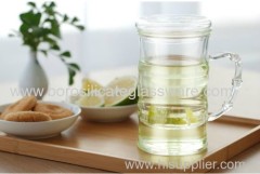 Bamboo Type Borosilicate Glass Green Teas Tea Cups