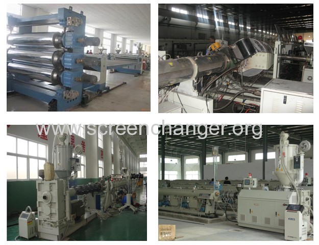 Full automatic screen changer for extrusion machine