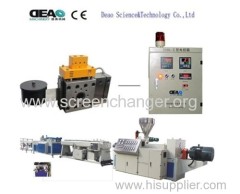 Full automatic screen changer for extrusion machine