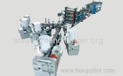 Plastic extruder filter-hydraulic screen changer