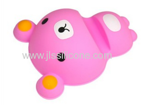 cute bear-shaped wholesale silicone phone holder 