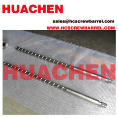 Bimetallic screw barrel of injection molding machine