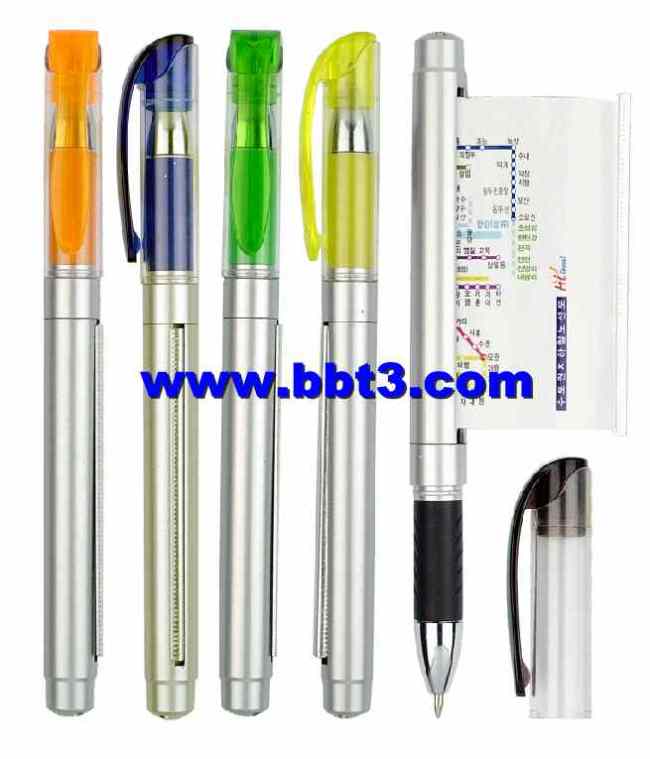 Promotional gel ink pen with advertising flag