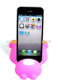 cute bear-shaped wholesale silicone phone holder