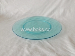 round transparent plastic dish plates