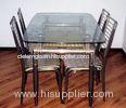 Hot Bending Toughened Furniture Glass Tops Rectangular / Square For Coffee Table