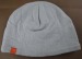 Light grey with print and woven label knitted hat
