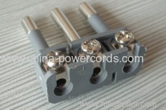 Italy plug inserts with screw