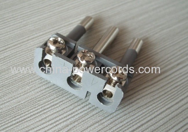 Italy plug inserts with screw