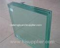 Clear / Green Decorative Laminated Tempered Glass Wall For Bathroom , Heat-Resistant