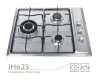Stainless steel/black tempred glass 3 burner Gas Cooktop, gas stove for sale