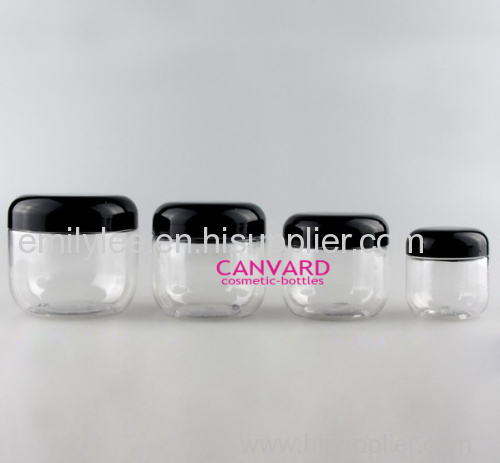 Clear PET plastic jar, Subpackaging plastic jar, empty cosmetic jar, eye cream jar