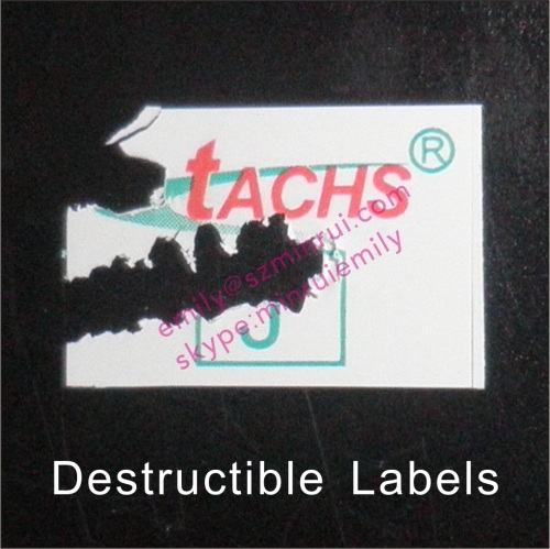 Custom Destructible Paper Labels