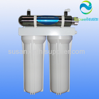 3 stage household water filter with UV sterilizer