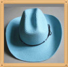 fashion wide brim straw cowboy hat