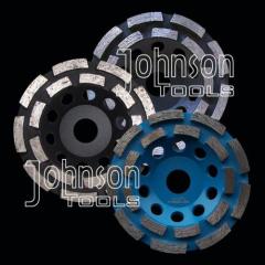 125mm diamond double row cup wheel