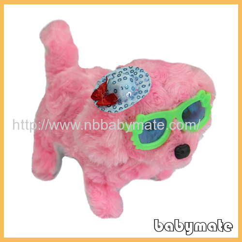 B-1 walking plush barking dog