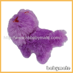 purple long plush walking dog toys