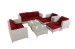 Outdoor sectional outdoor plastic sofa