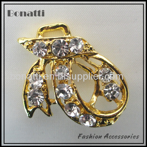shoe buckle with crystal, rhinestone chains 