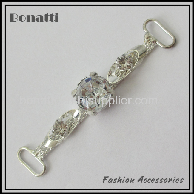 shoe buckle with crystal, rhinestone chains 