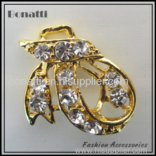 shoe buckle with crystal, rhinestone chains