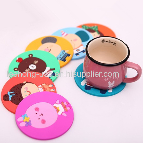 custom cartoon cup coaster