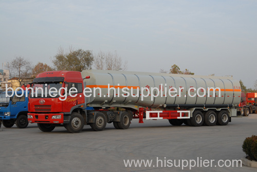 CIMC HUAJUN 4 axle oil tank truck trailer