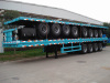 flatbed container semi truck trailer